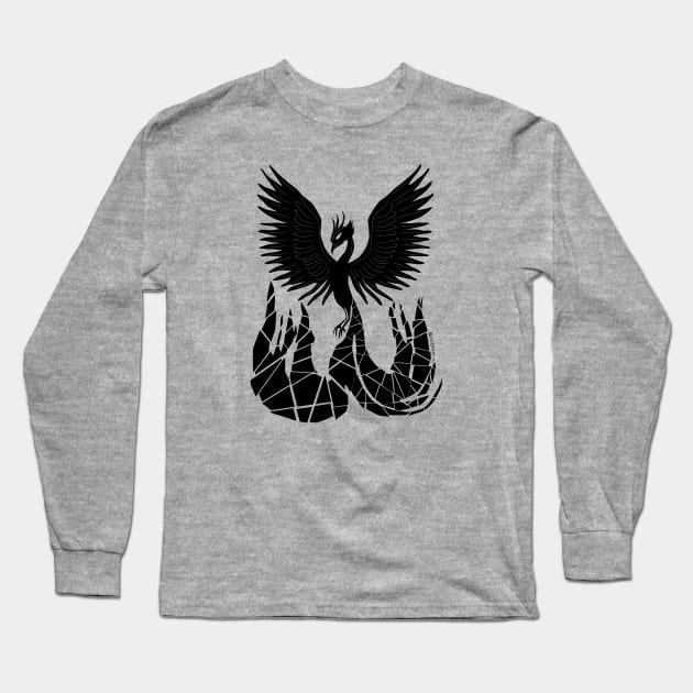 Rising Phoenix Long Sleeve T-Shirt by BeckyDoyon